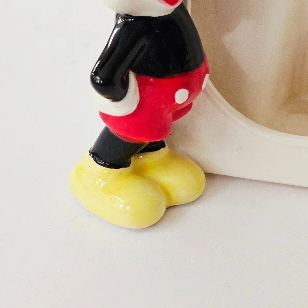 Vintage Disney Mickey Minnie Mouse Ceramic‎ Picture Frame Set Japan Disneyana
